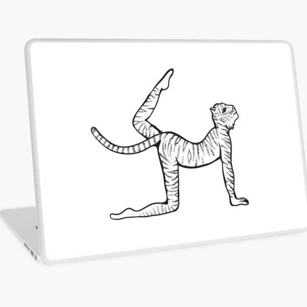 Tiger Pose / Vyaghrasana Laptop Skin