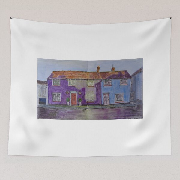 Item preview, Watercolor Sketch - 3 and 5 Mill End, Thaxted, Essex, UK designed and sold by Igor Pozdnyakov.