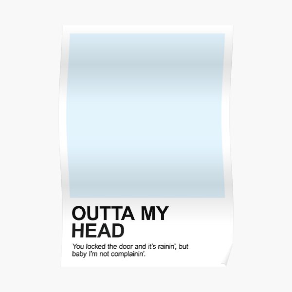 Outta My Head Pantone Poster