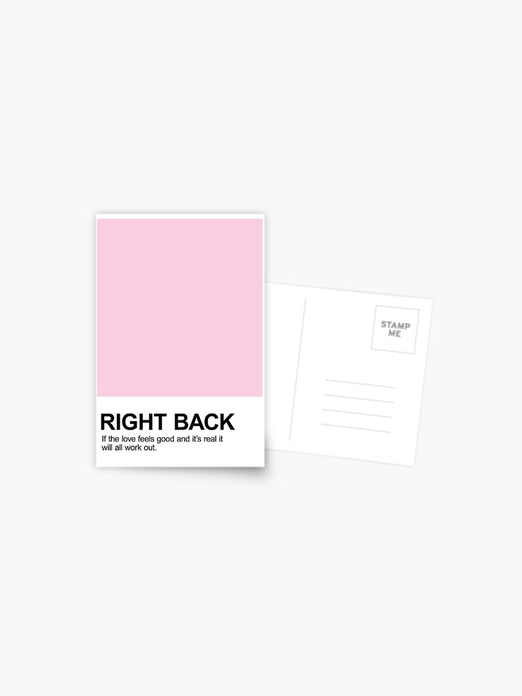 Right Back Pantone Postcard for Sale by Julia DeVincentis