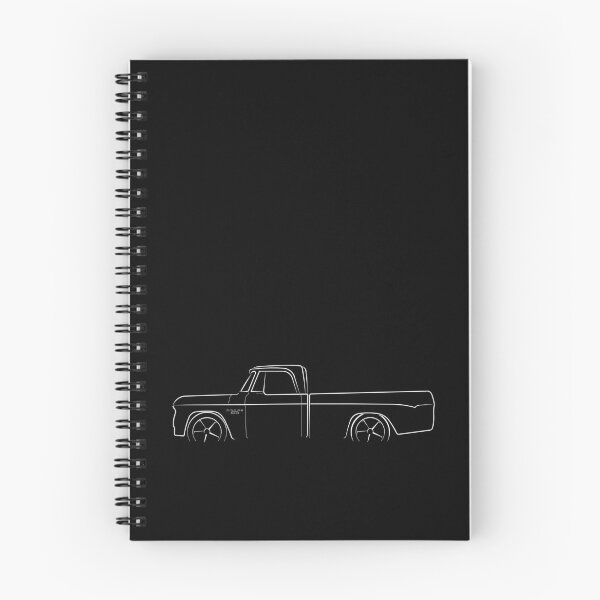 Item preview, 1965 D-100 Sweptline - profile stencil, white designed and sold by mal-photography.