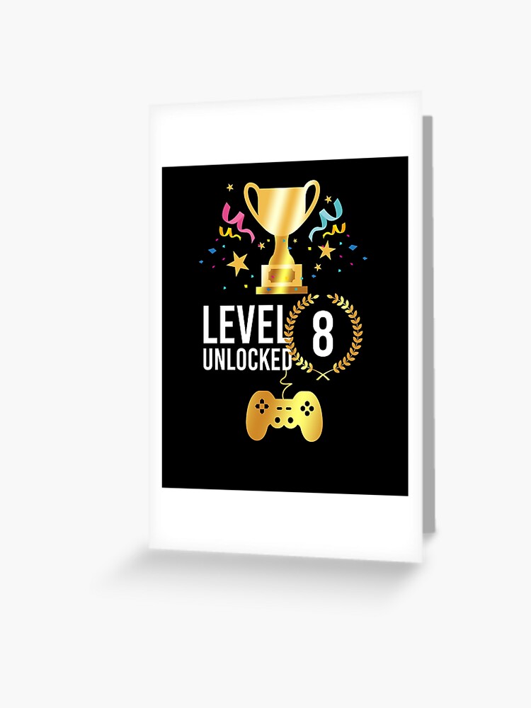 Birthday Shirt Funny Gamer Birthday T-Shirt level 8 shirt kids video game