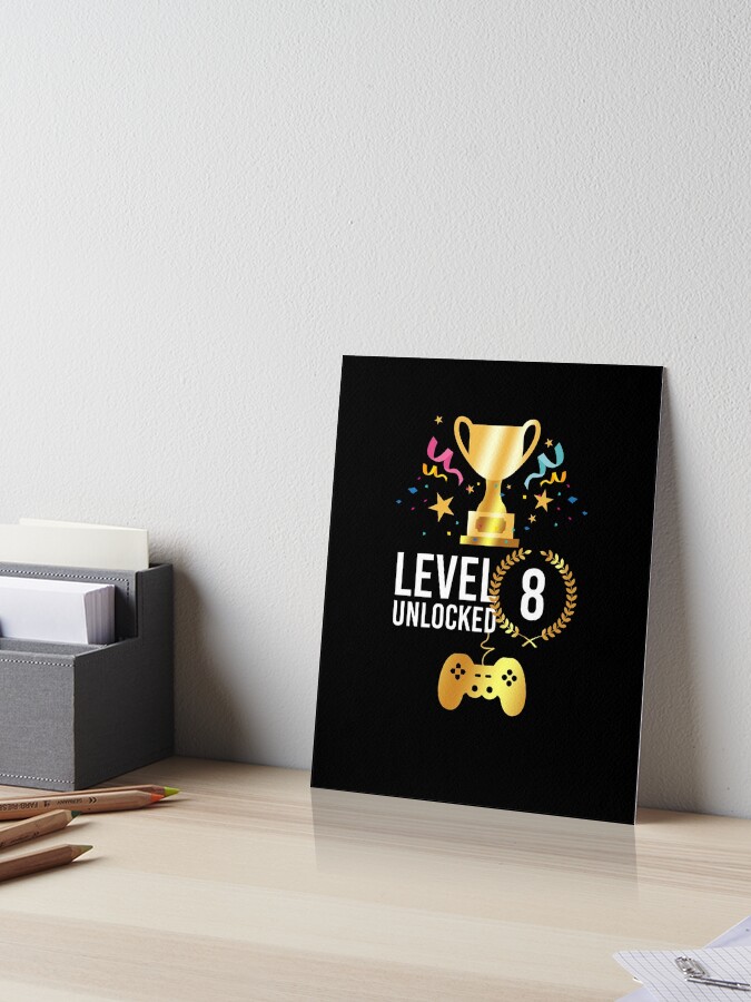 Birthday Shirt Funny Gamer Birthday T-Shirt level 8 shirt kids video game
