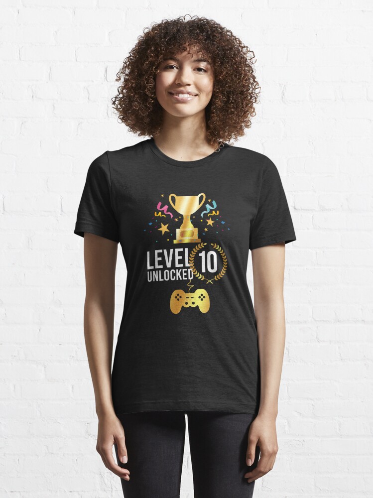 Level Up-Colorful Kids Gaming T-shirt for Girls