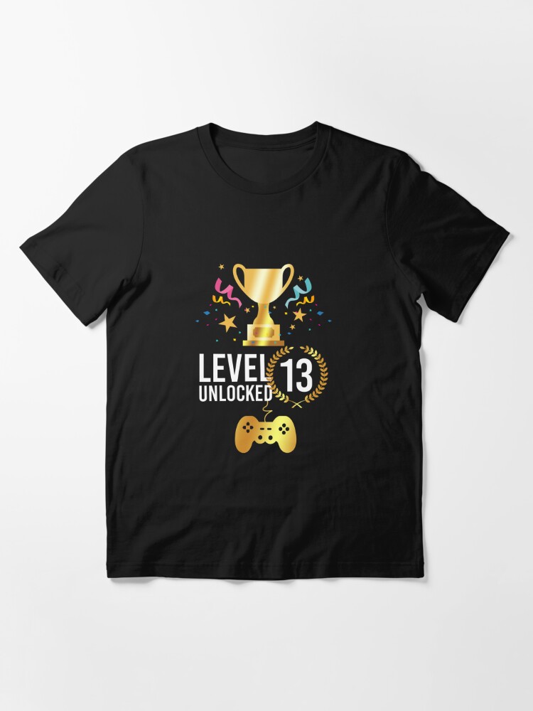 Video Game Shirt, 13th Birthday Shirt, Video Games, 13 Year Old, Level 13  Unlocked, Gaming Shirt, Gaming Gift, Official Teenager, Thirteenth 