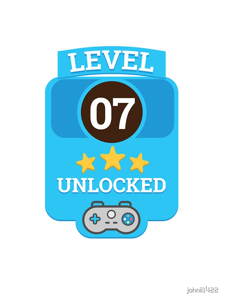 Level 7 Unlocked Gamer Shirt I Seventh Birthday Gift Party Level 7 Unlocked Gamer Shirt I Seventh Birthday Gift Party