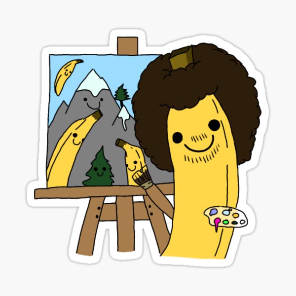 Bob Ross Stickers Redbubble - bob ross roblox sticker