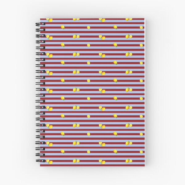 Item preview, Blue stripes with lemon designed and sold by popping daisy.