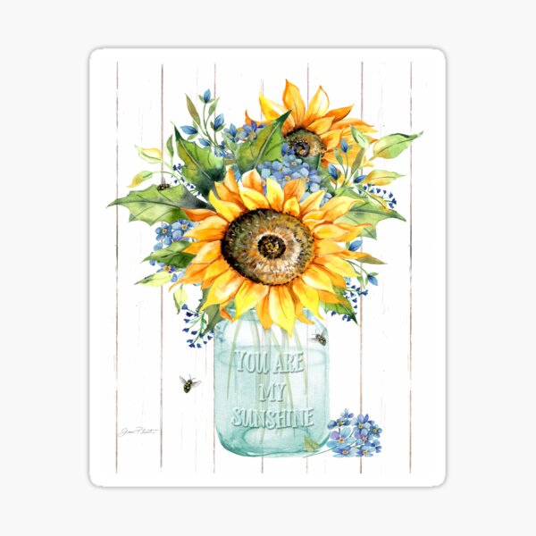 Sunshine Sunflowers B Sticker