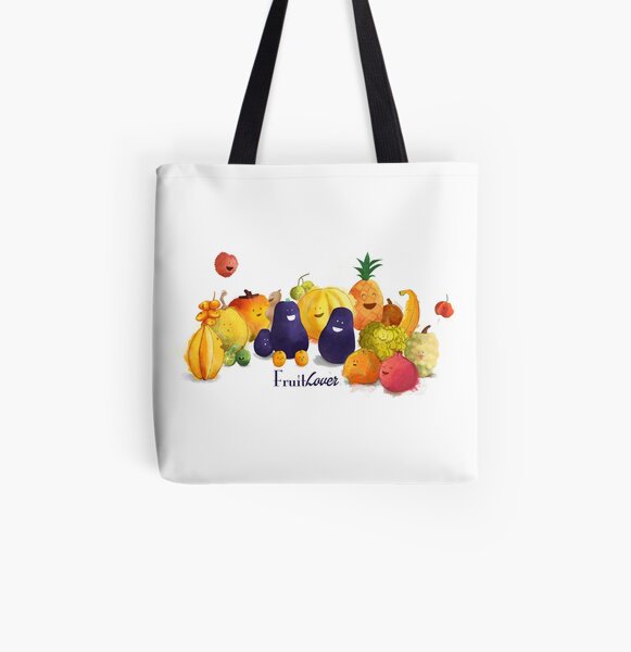 fruits tropicaux Tote bag doublé