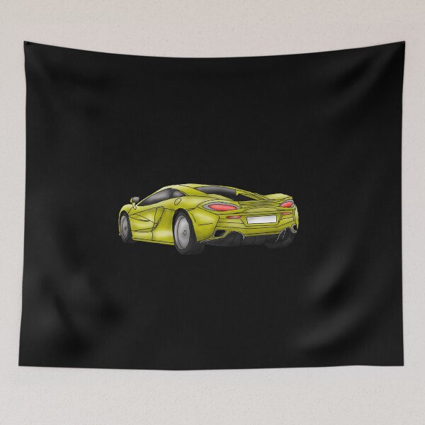 Item preview, yellow sports car car designed and sold by PinUpsandPulp.