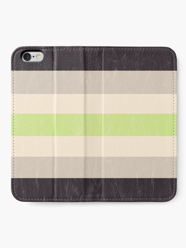 Alternate view of Agender Flag iPhone Wallet