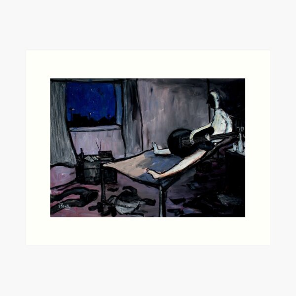 guitar player Art Print