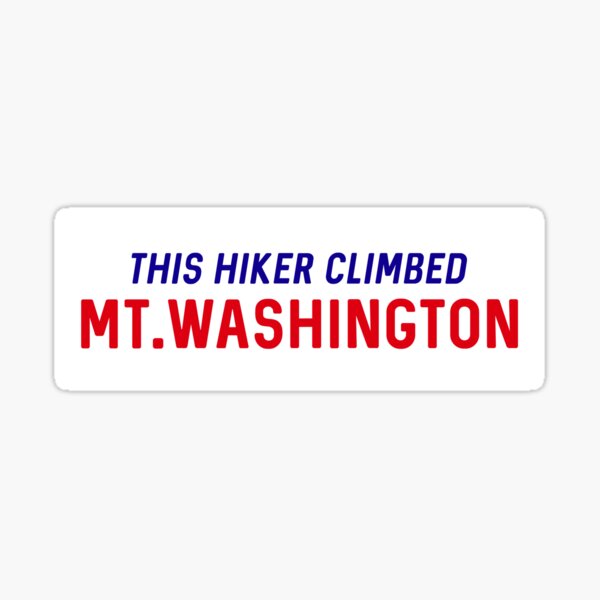 Item preview, THIS HIKER CLIMBED MT WASHINGTON designed and sold by cloudhiker.