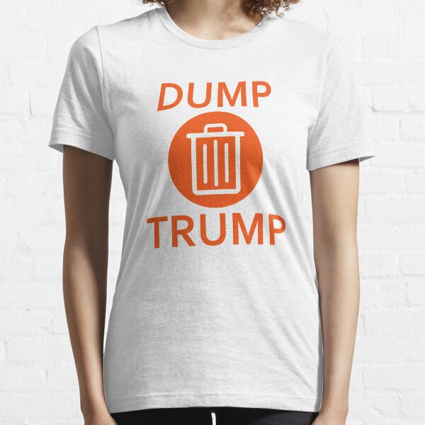 Vista previa del artículo con la obra «Dump Trump - Anti Donald Trump Protest Tee», diseñado y vendido por fizana.