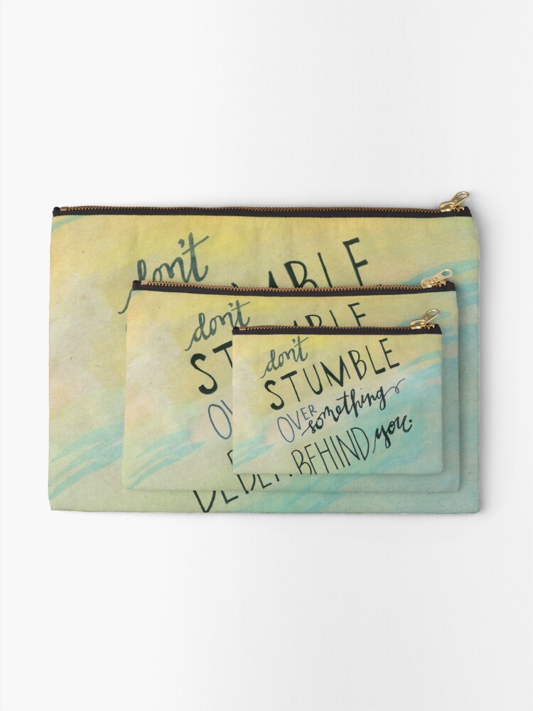 Alternate view of Don't Stumble Zipper Pouch