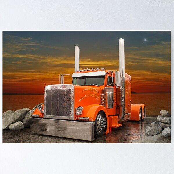 Item preview, Orange Peterbilt designed and sold by rharrisphotos.