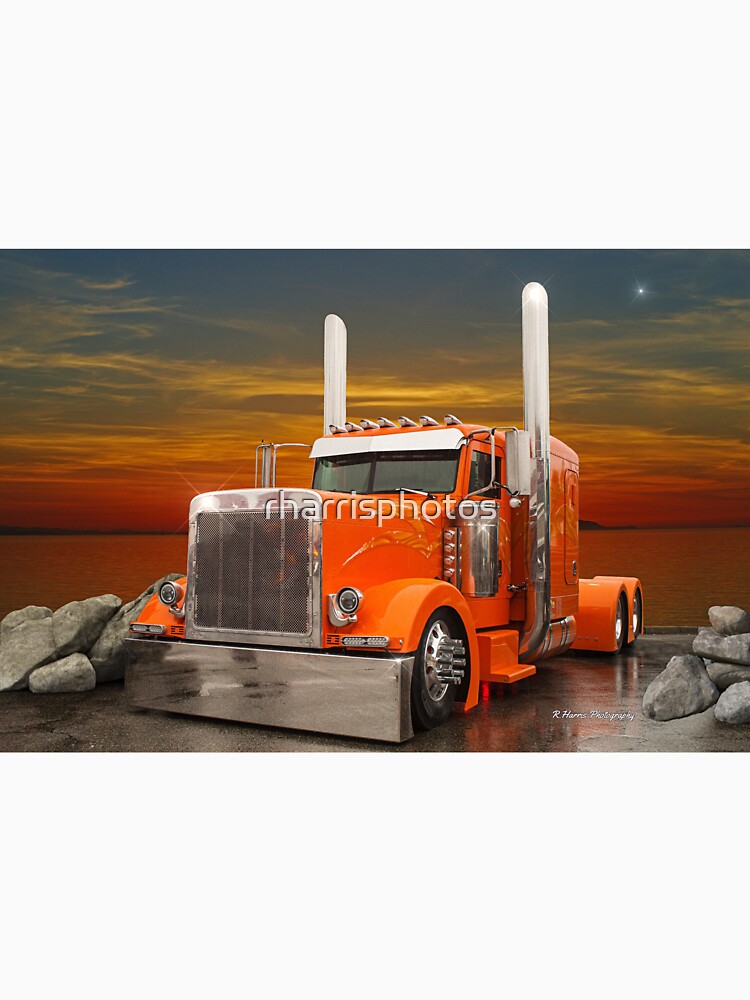 Orange Peterbilt