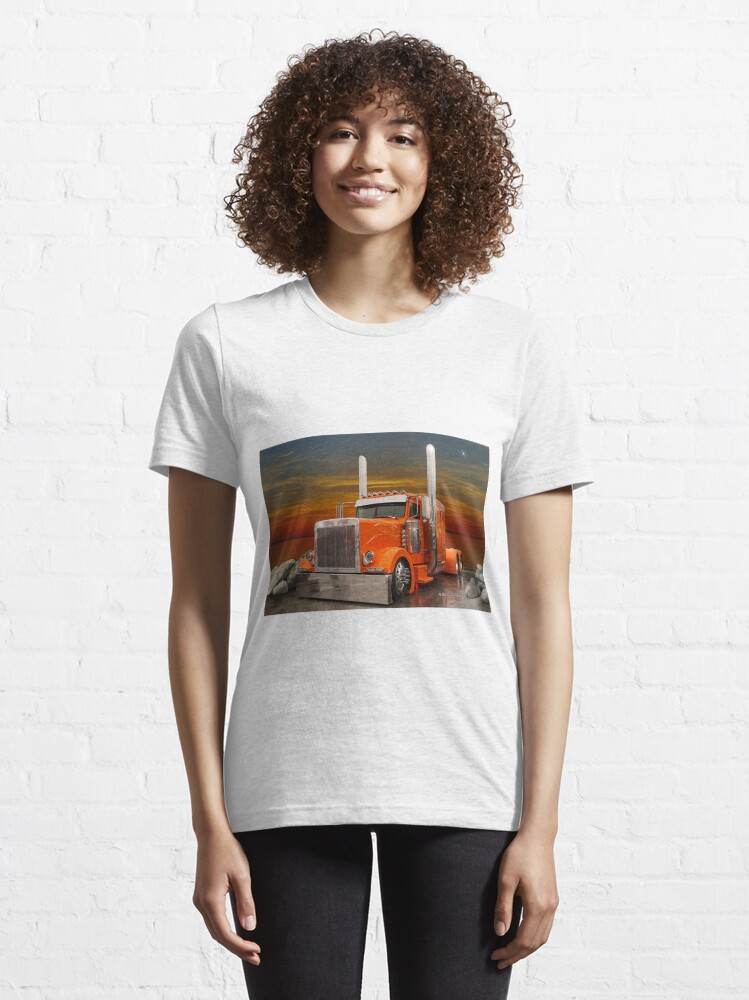 Orange Peterbilt Essential T Shirt for Sale by rharrisphotos Redbubble