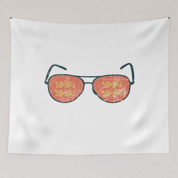 Item preview, Normandy France Flag - Vintage Sunglasses Travel Souvenir designed and sold by BlueRockDesigns.