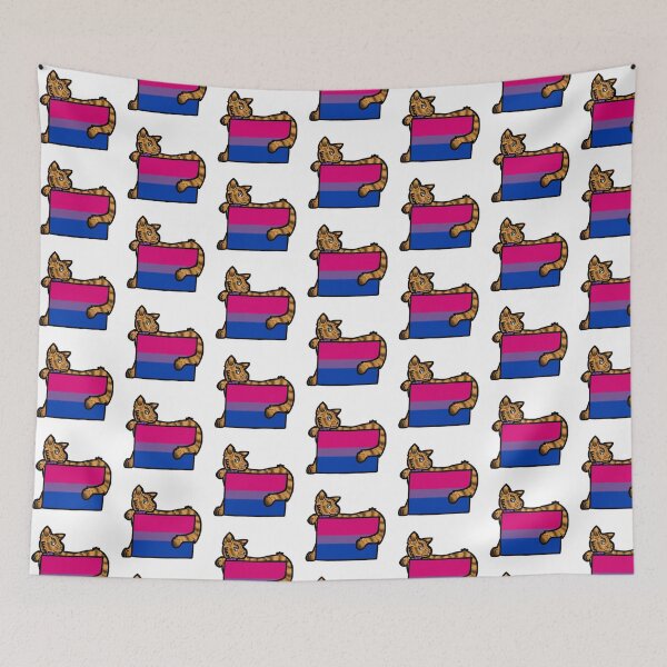 Item preview, Bisexual Pride Kitty designed and sold by inkcoveredragon.