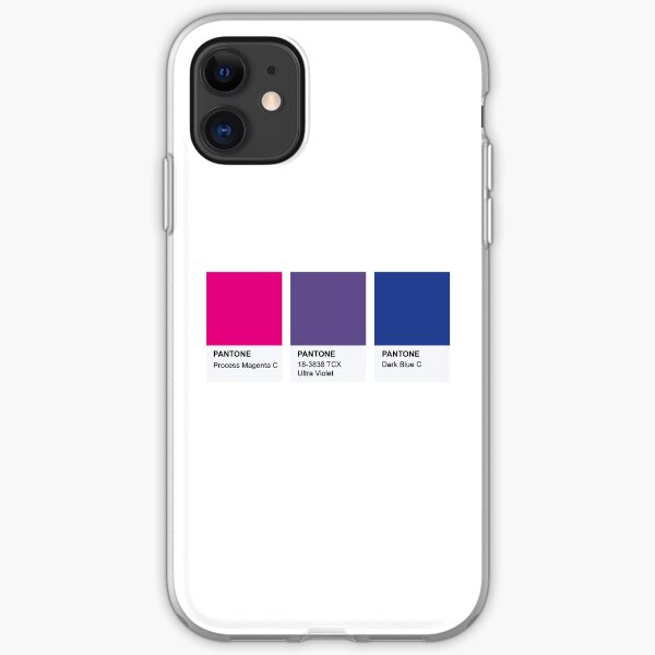 LGBT COLOR PANTONE PALLETE BISEXUAL COMMUNITY DESIGN iPhone Soft Case