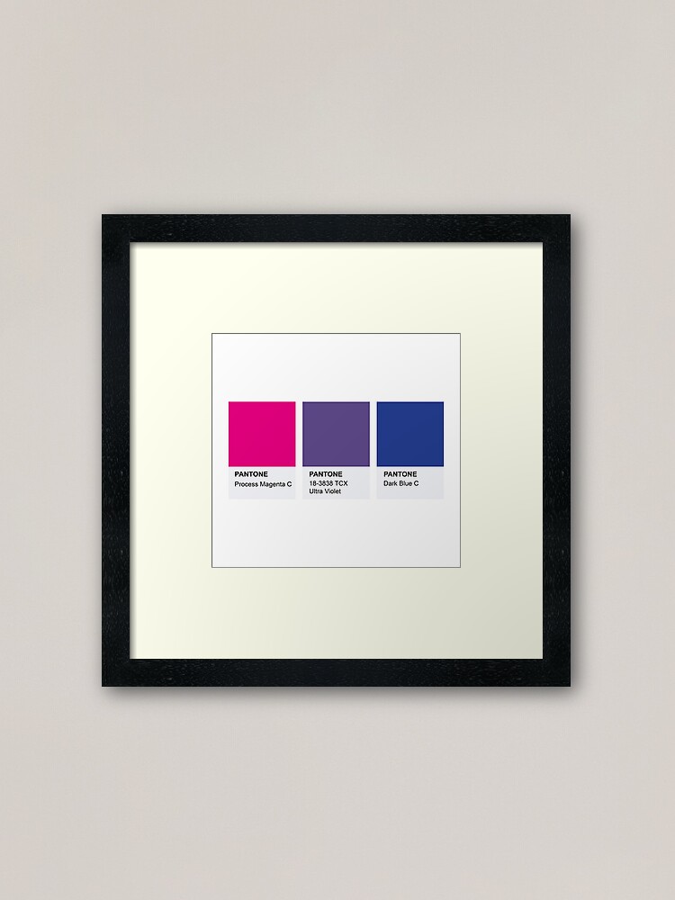 Lgbt Color Pantone Pallete Bisexual Community Design Framed Art Print By Revolutionlove 3300