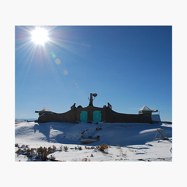 Roof of Earthship Photographic Print