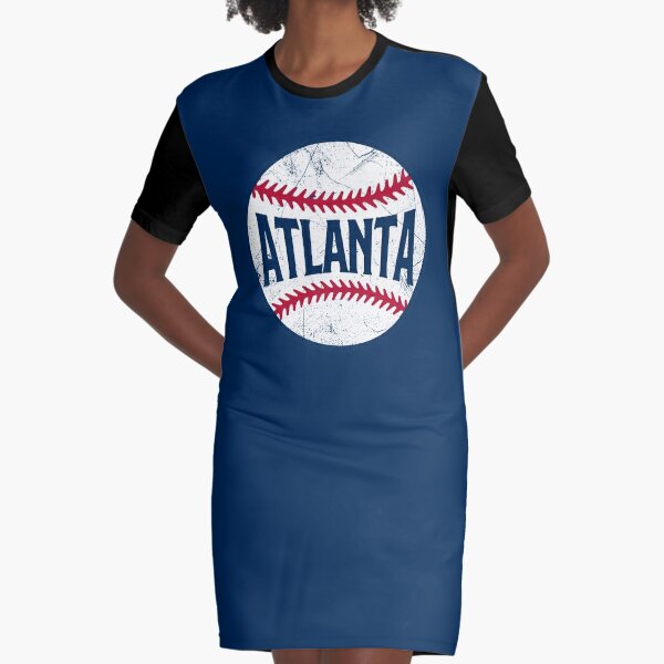 New York Retro Baseball - Navy A-Line Dress for Sale by SaturdayACD