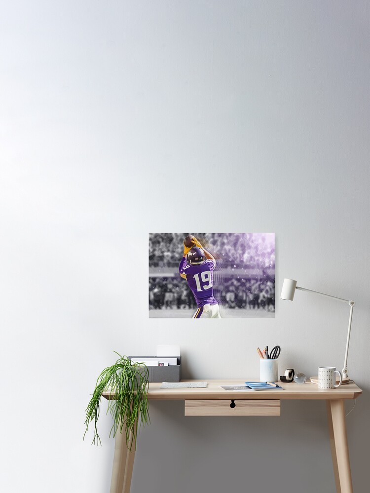 Adam Thielen Minnesota Vikings Illustration  Poster for Sale by A D J