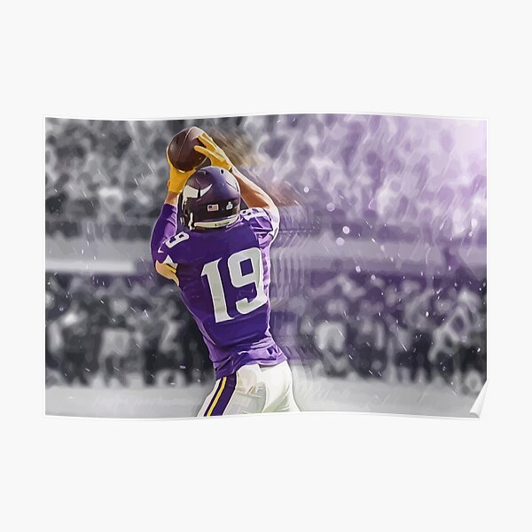 Adam Thielen Signed & Professionally Framed Custom Purple Football