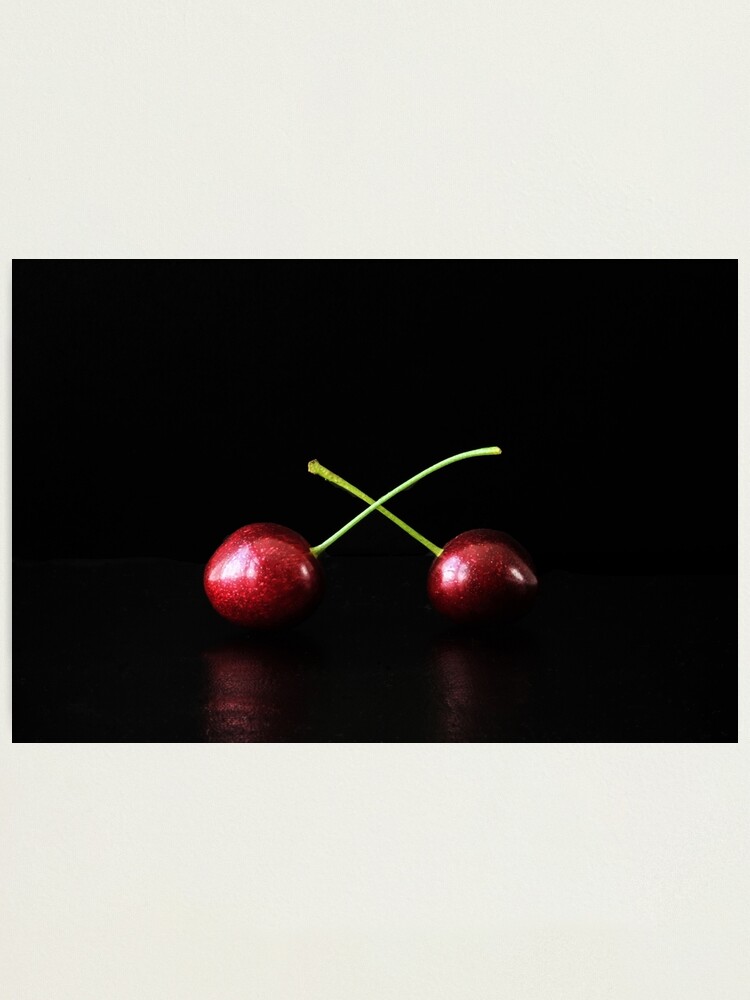 Alternate view of Two Cherries Photographic Print