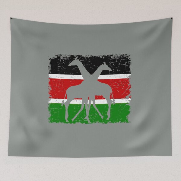 Item preview, Kenya banner with Giraffe - Kenya - Safari - Africa designed and sold by TShirtsundMehr.
