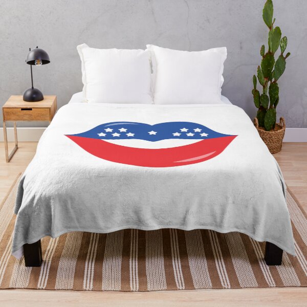 Item preview, Patriotic Lips 4th Of July American Independence Day Celebration Gift Shirt designed and sold by PremiumDesignz.