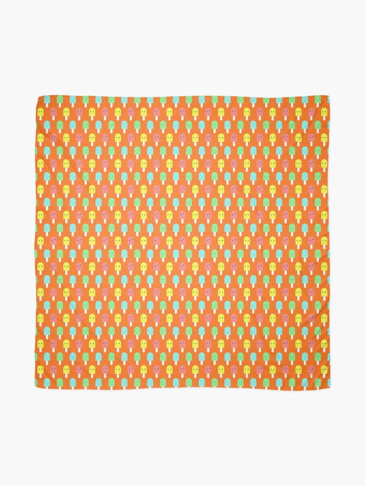 Alternate view of Iced Lollies in Fruity Flavors on Orange Pop Scarf