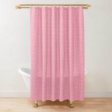 Pink Plumeria Paisley Shower Curtain