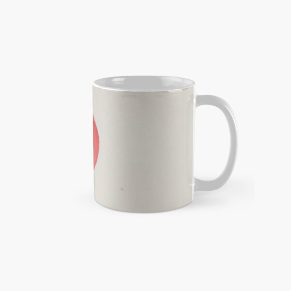Japan Flag Nisshoki Sun Mark Hinomaru Circle of the Sun Water Color Classic Mug