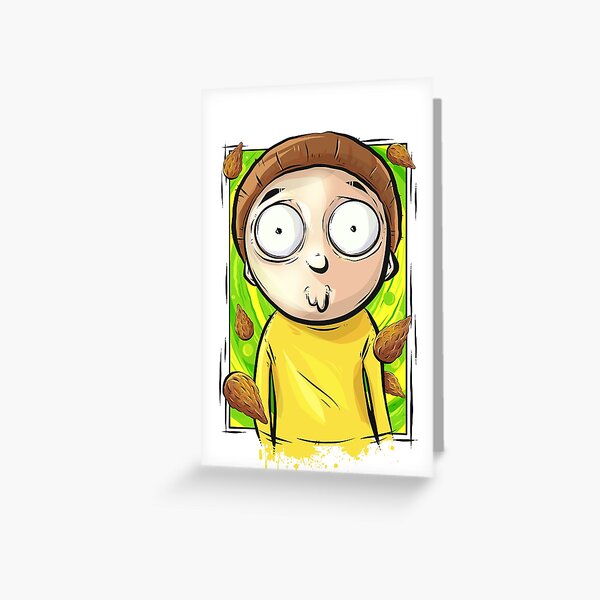 Rick and Morty - Mega Seeds Portal Morty Greeting Card