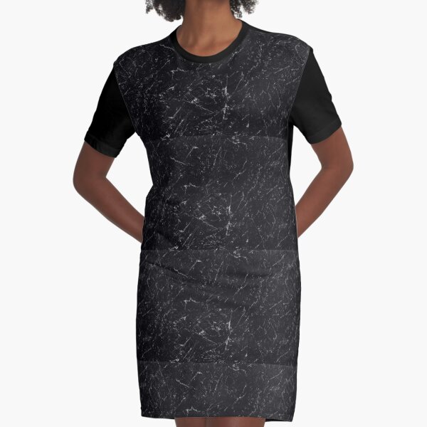 Black Graphic T-Shirt Dress