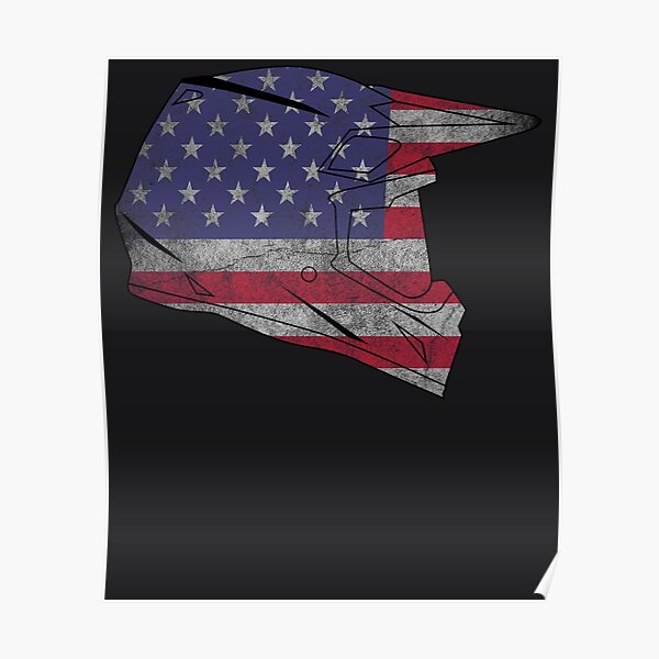 american flag dirt bike helmet