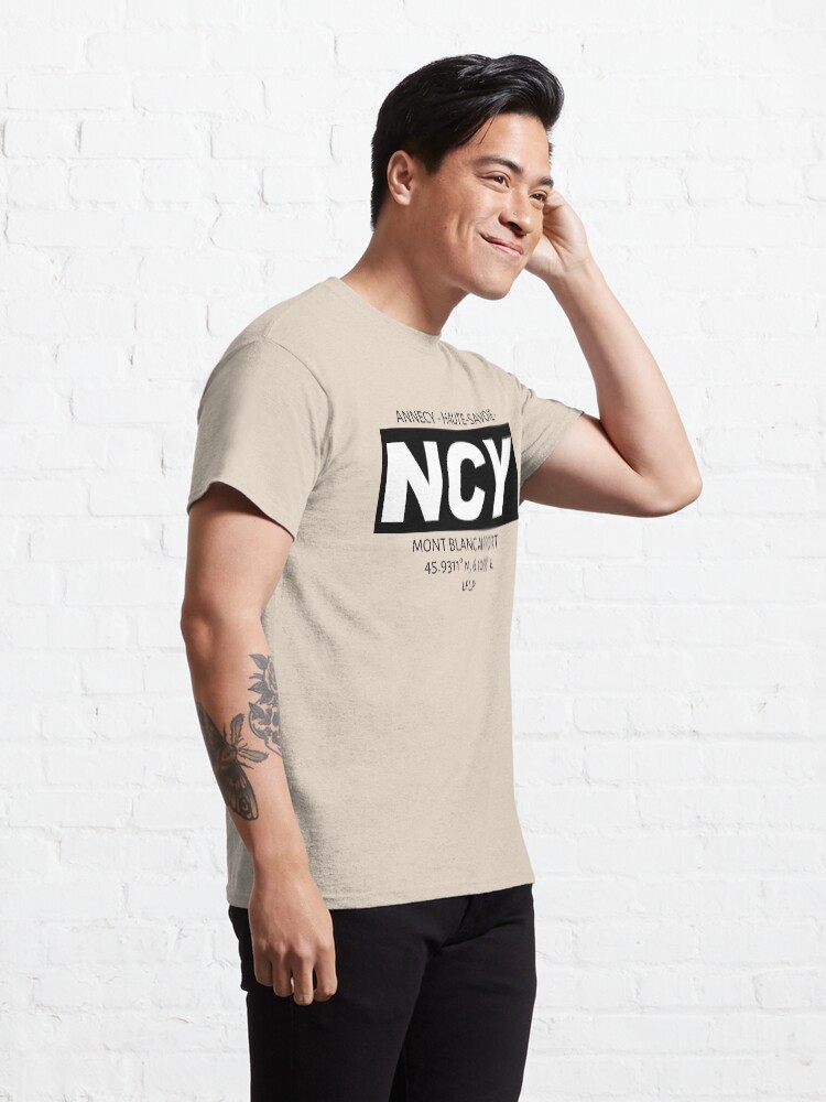 Alternate view of Annecy Haute-Savoie Mont Blanc Airport NCY Classic T-Shirt