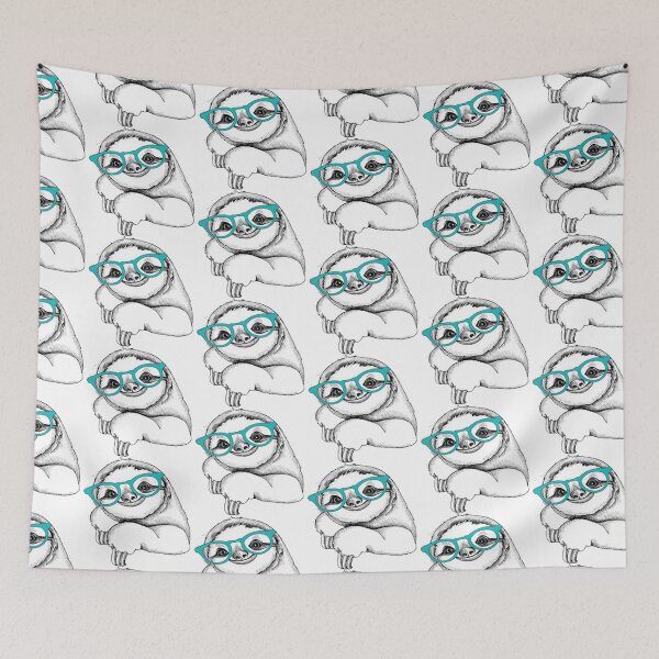 Item preview, Emo Sloth, Hipster Sloth designed and sold by SerpentSkyArts.