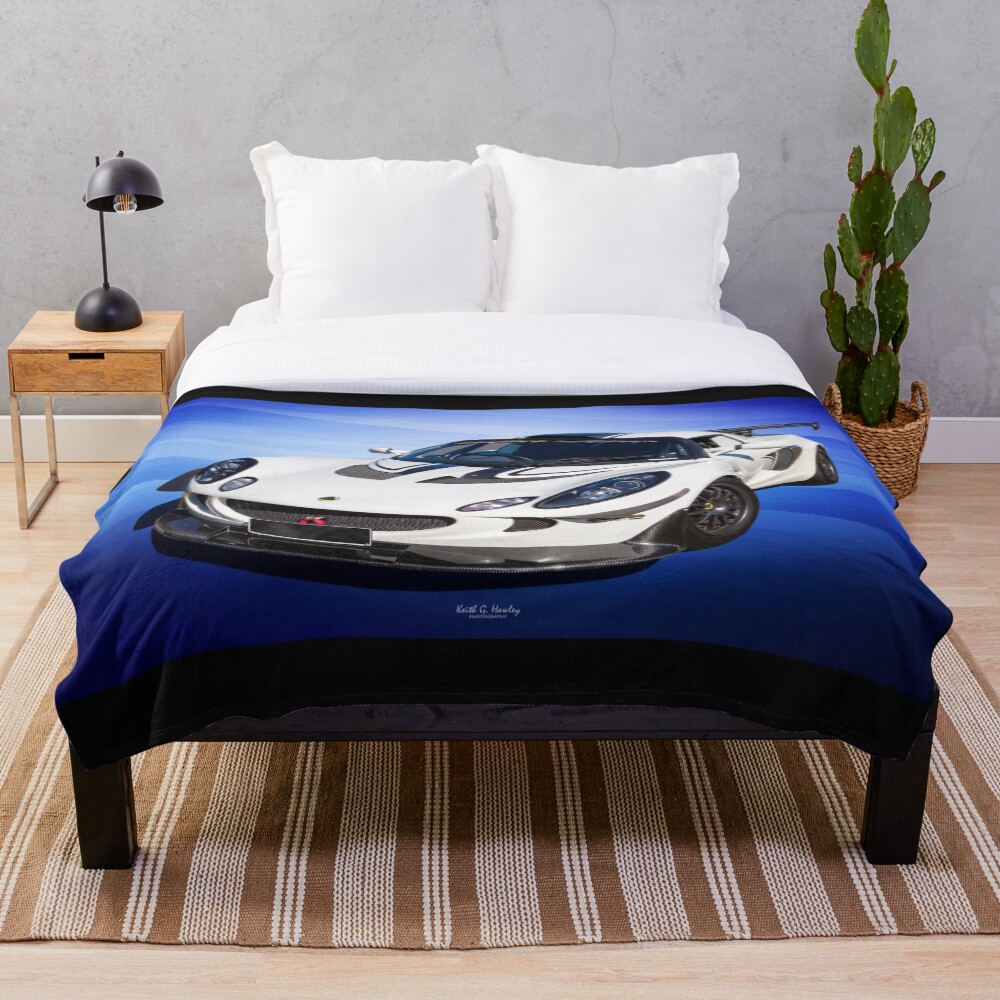 Sporty Lotus Throw Blanket