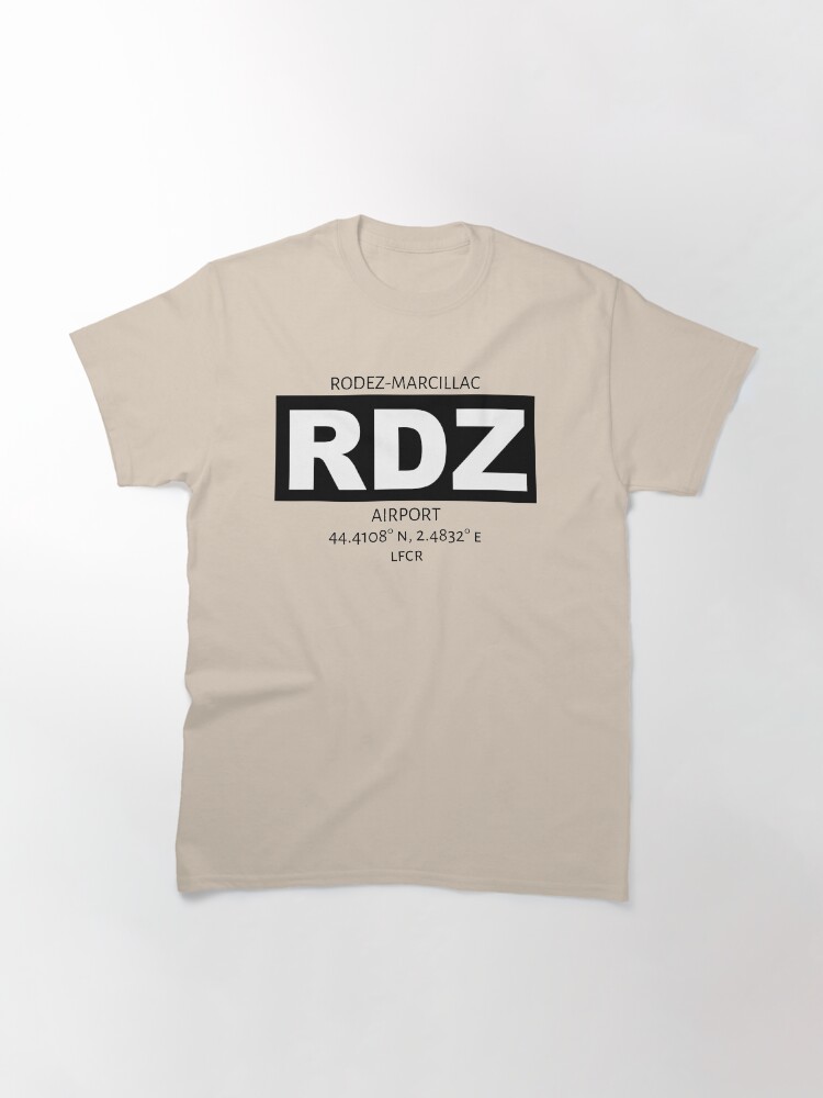 Alternate view of Rodez Marcillac Airport RDZ Classic T-Shirt
