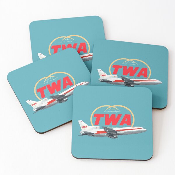 TWA Tristar Lockheed Coasters (Set of 4)