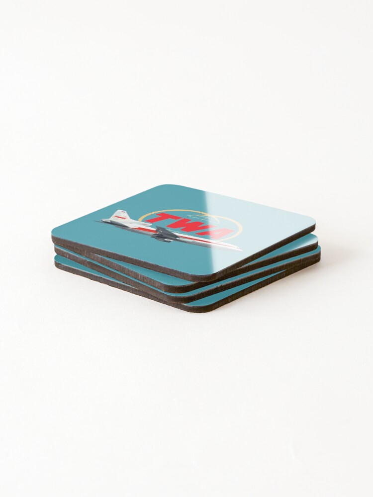 Alternate view of TWA Tristar Lockheed Coasters (Set of 4)