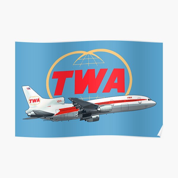 TWA Tristar Lockheed Poster