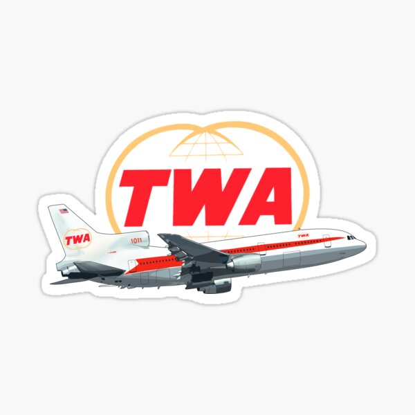 TWA Tristar Lockheed Sticker