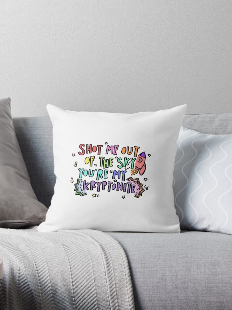 One Direction Fan Art Lyrics Art One Thing Throw Pillow By Charllhere