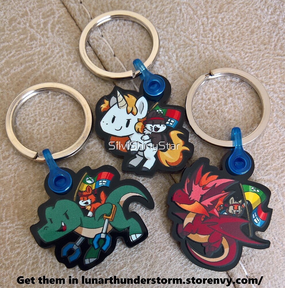 "Ninja Cat Keychains" by SilviShinyStar Redbubble